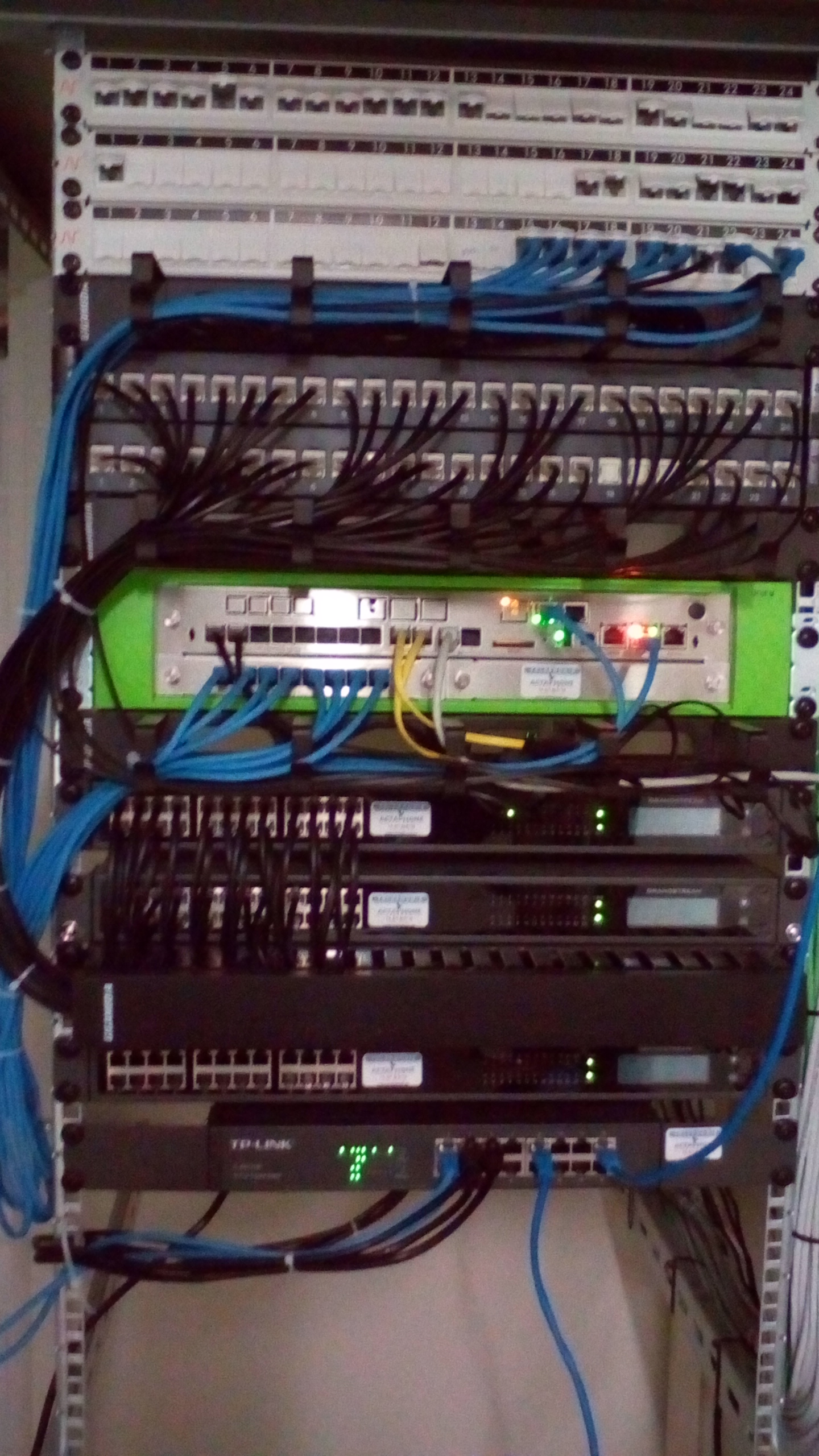 Installation central téléphonique